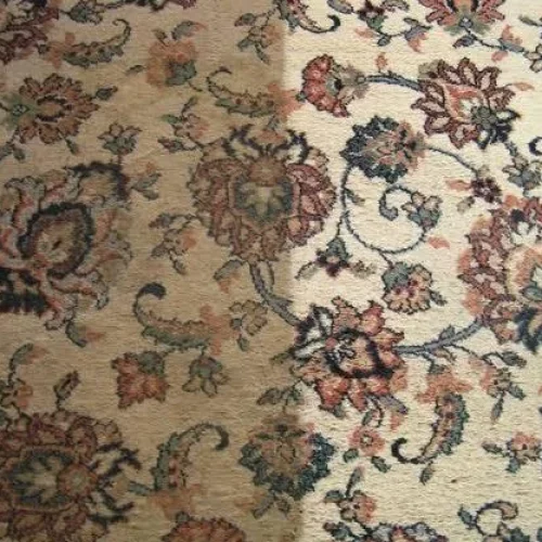 Avant après nettoyage tapis